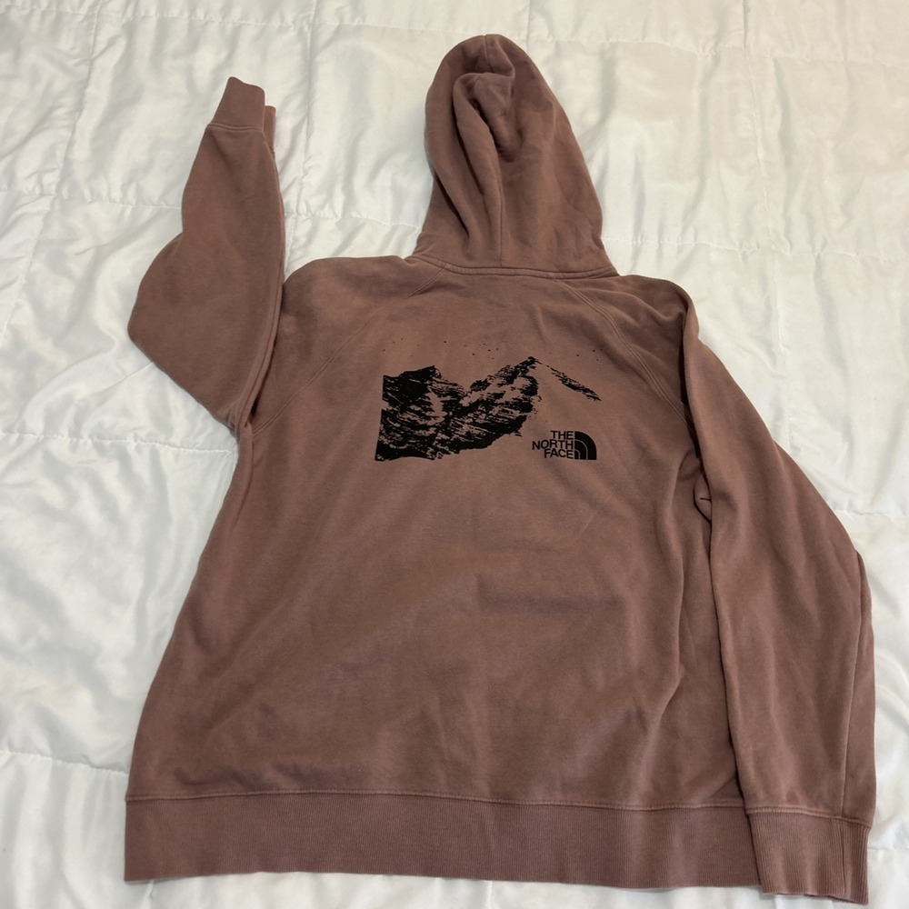 The North Face Sweater Womens XL Blush Pullover Hoodie Sweatshirt Thermal - Picture 5 of 9